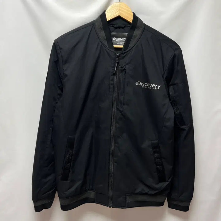 [BUNJANG] Discovery Black Bomber Jacket / [정품/95] 디스커버리 블랙 봄버 항공점퍼 자켓