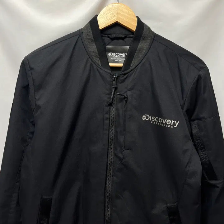 [BUNJANG] Discovery Black Bomber Jacket / [정품/95] 디스커버리 블랙 봄버 항공점퍼 자켓