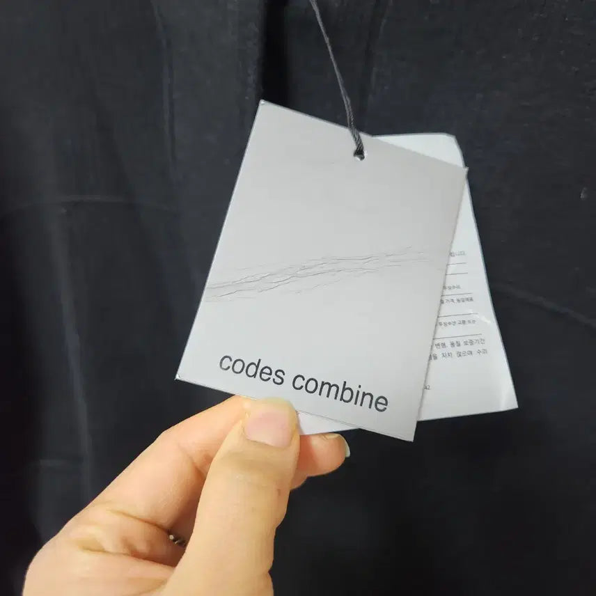 [BUNJANG] Codes Combine Black Crop Knit Jacket / 백화점 새상품A+)codes combine 블랙 크롭 니트 자켓