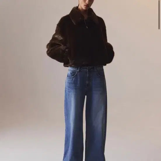 [BUNJANG] In Silence Woman Brown Fur Jacket M / 인사일런스우먼 브라운 퍼자켓 M