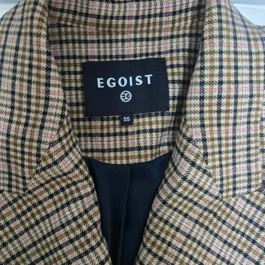 [BUNJANG] Egoist Women's Belted Check Jacket / 에고이스트 여성용 허리벨트 춘추 자켓