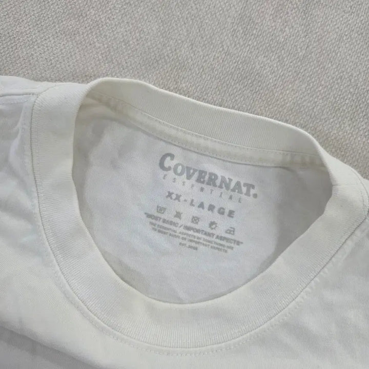 [BUNJANG] Covernat Authentic Logo Short Sleeve T-shirt / 2XL 커버낫 스몰 어센틱 로고 반팔티 0225J