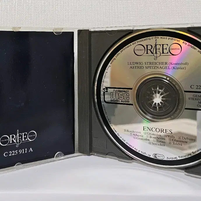 [BUNJANG] Ludwig Streicher Encore CD / 루드비히 슈트라이허 앙코르 CD