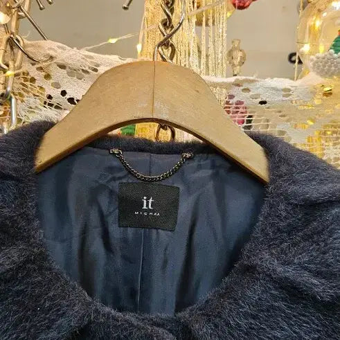 [BUNJANG] IT MICHAA Navy Women's Coat / 잇미샤(IT MICHAA) 브랜드 네이비 여성 코트