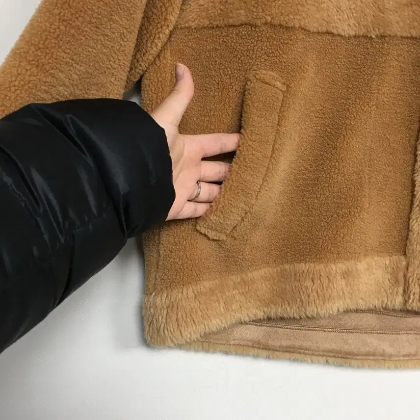 [BUNJANG] Hansum Vegancode Shearling Mouton Jacket / 한섬 Vegancode 어반코드 비건코드 시어링 무스탕 자켓 66