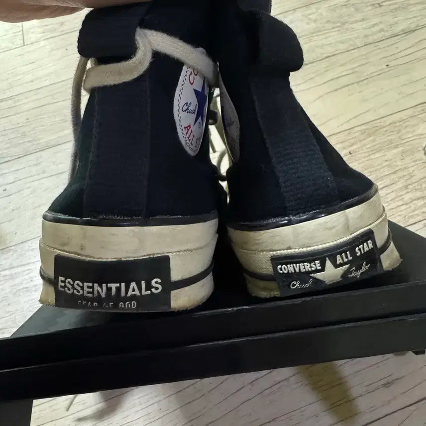 [BUNJANG] Converse Essentials Collaboration Black Sneakers / 컨버스 ESSENTIALS 콜라보 블랙 240