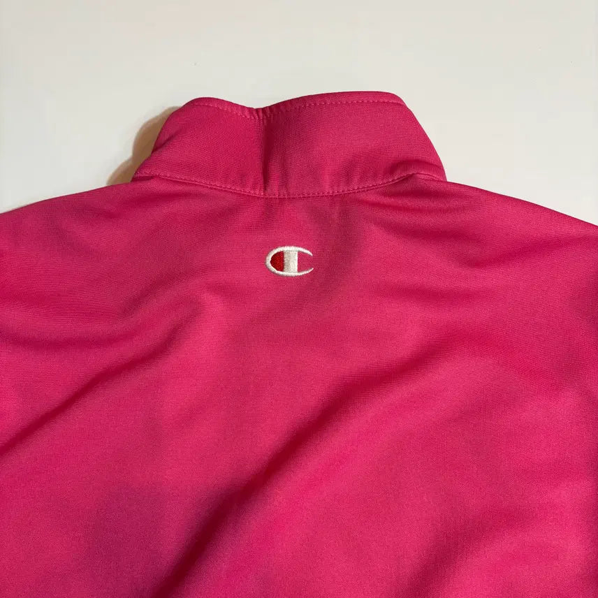 [BUNJANG] Champion Pink Track Jersey Zip-Up Jacket / 챔피온 핑크 트랙 져지 집업 자켓