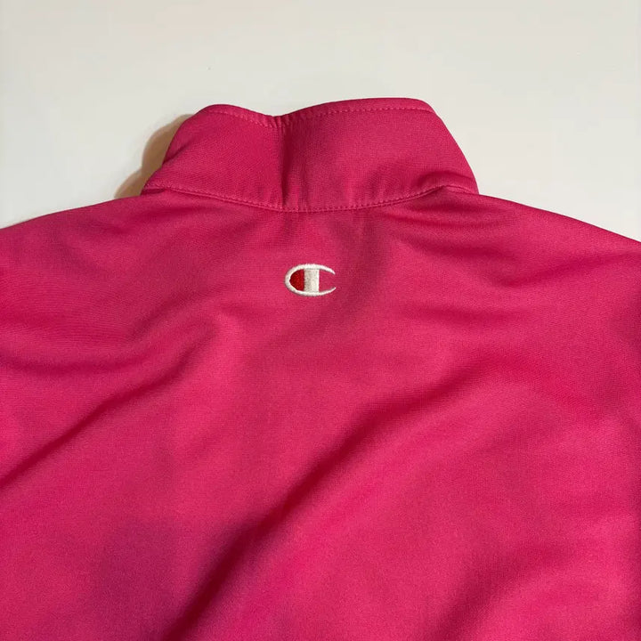 [BUNJANG] Champion Pink Track Jersey Zip-Up Jacket / 챔피온 핑크 트랙 져지 집업 자켓