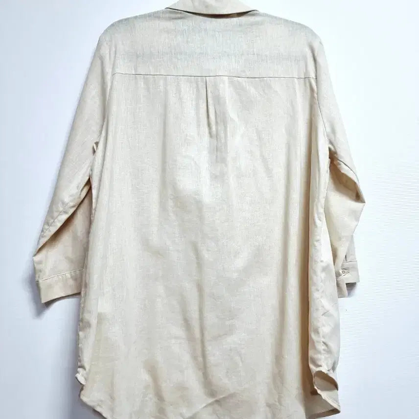 [BUNJANG] Marie Claire Ivory Lace 3/4 Sleeve Blouse / 마리끌레르 아이보리 레이스 7부 면마혼방 블라우스