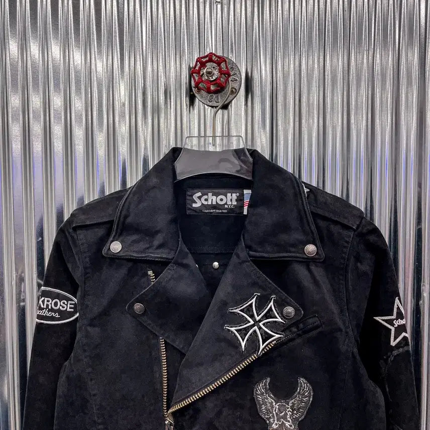 [BUNJANG] SCHOTT X JACK ROSE Rider Jacket (Size S) / 쇼트 SCHOTT X 잭로즈 라이더 자켓 (국내 S) AF215