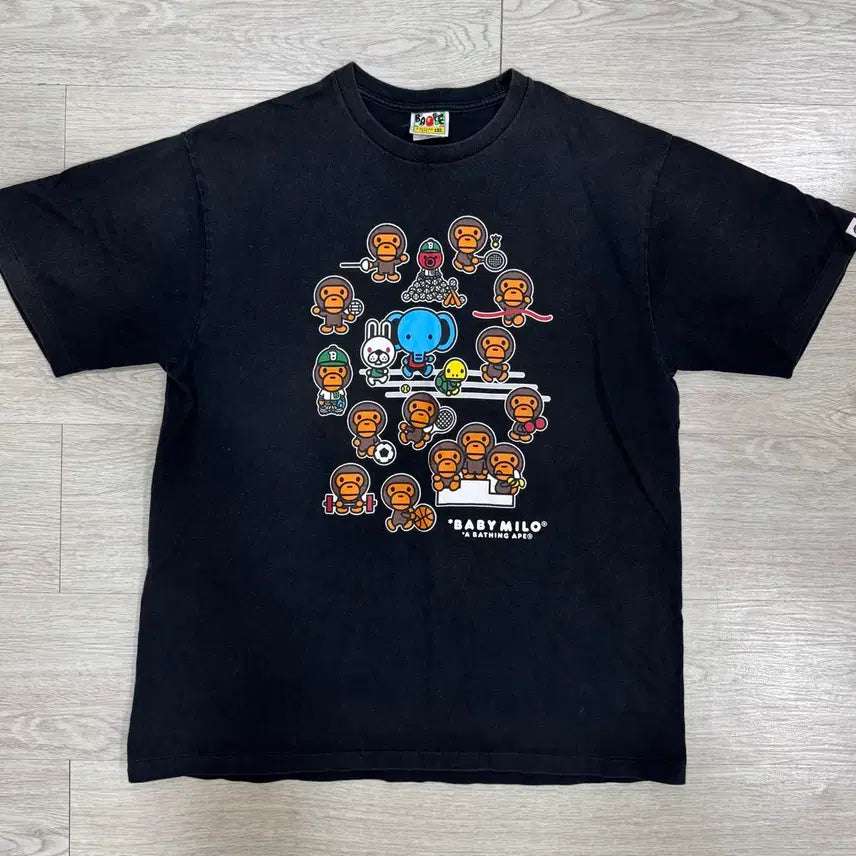 [BUNJANG] BAPE Baby Milo Short Sleeve T-shirt / 베이프 도쿄 베이비마일로 반팔 티셔츠