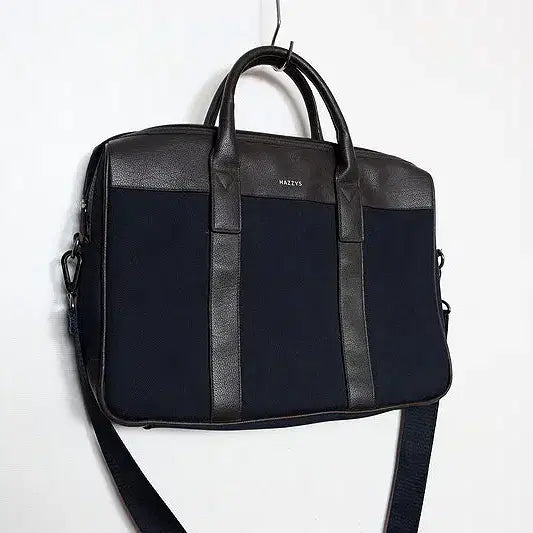 [BUNJANG] Hazzys Briefcase Navy Brown Document Bag / 헤지스 브리프케이스 ( 진네이비 진브라운 서류가방