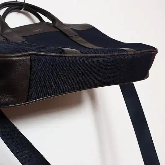 [BUNJANG] Hazzys Briefcase Navy Brown Document Bag / 헤지스 브리프케이스 ( 진네이비 진브라운 서류가방