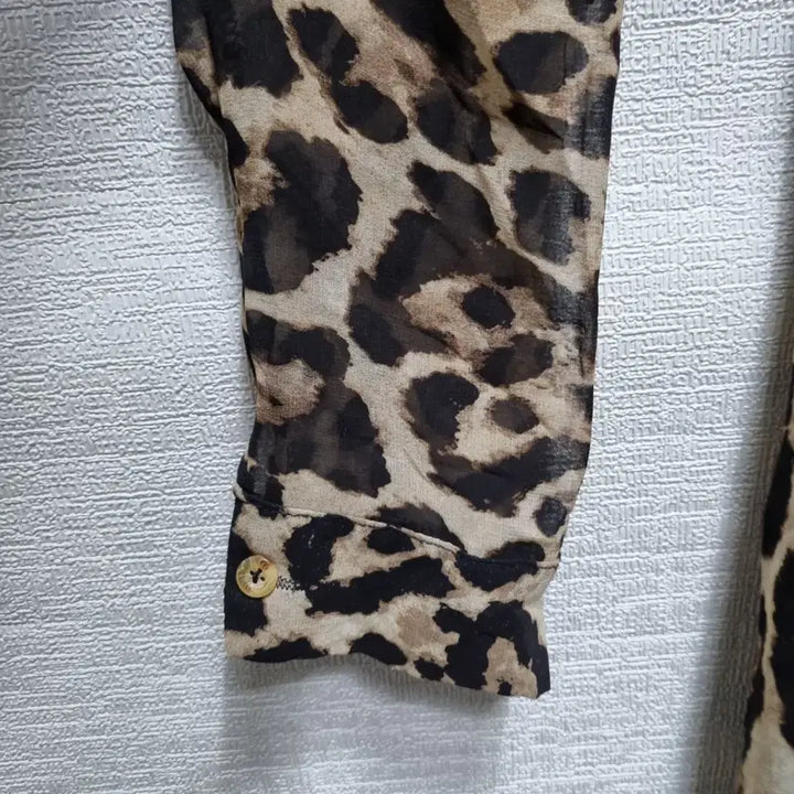 [SOLD OUT] 라239 레오파드 롱 셔츠 블라우스