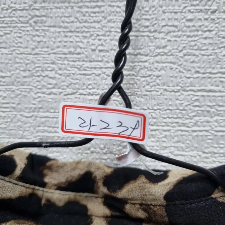 [SOLD OUT] 라239 레오파드 롱 셔츠 블라우스