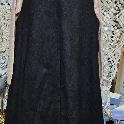 [BUNJANG] Mostyle Black Long Vest Coat / 모스타일검정색 롱 조끼 코트