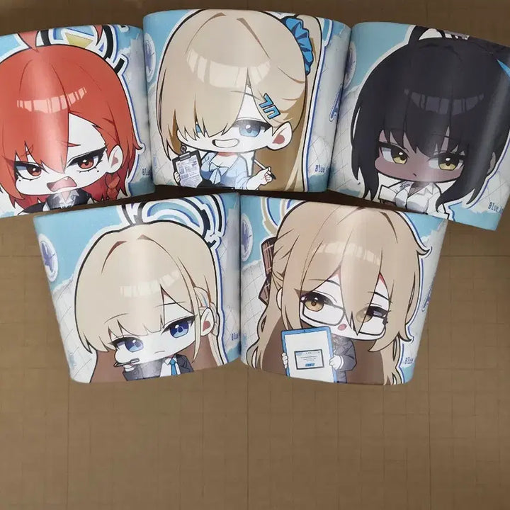[BUNJANG] Blue Archive Animate Collaboration Goods Set / 블루아카이브 애니메이트 콜라보 캔배지 스티커 컵홀더 음료픽 키링