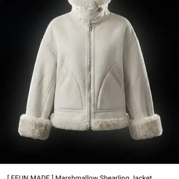 [BUNJANG] EEUN MADE Marshmallow Shearling Jacket Ivory / EEUN MADE 마시멜로우 쉐어링 자켓 아이보리