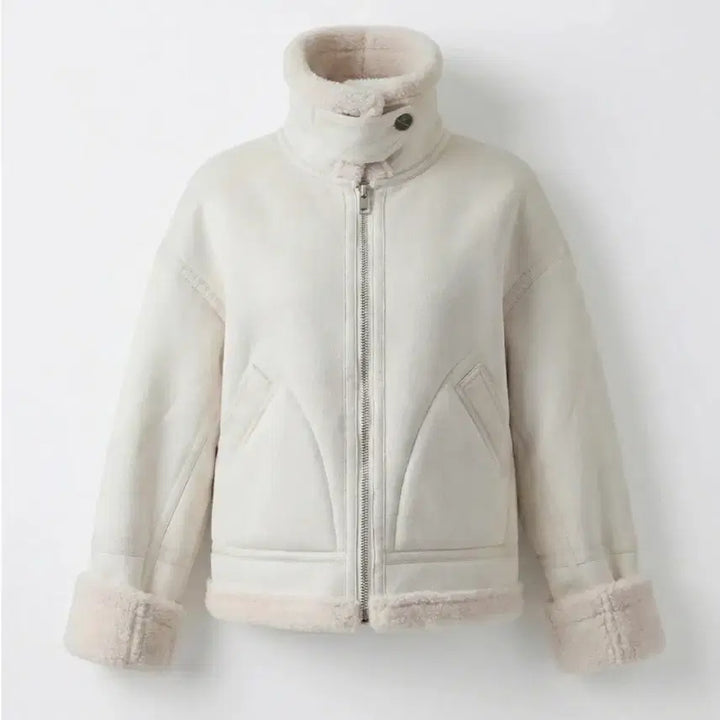 [BUNJANG] EEUN MADE Marshmallow Shearling Jacket Ivory / EEUN MADE 마시멜로우 쉐어링 자켓 아이보리