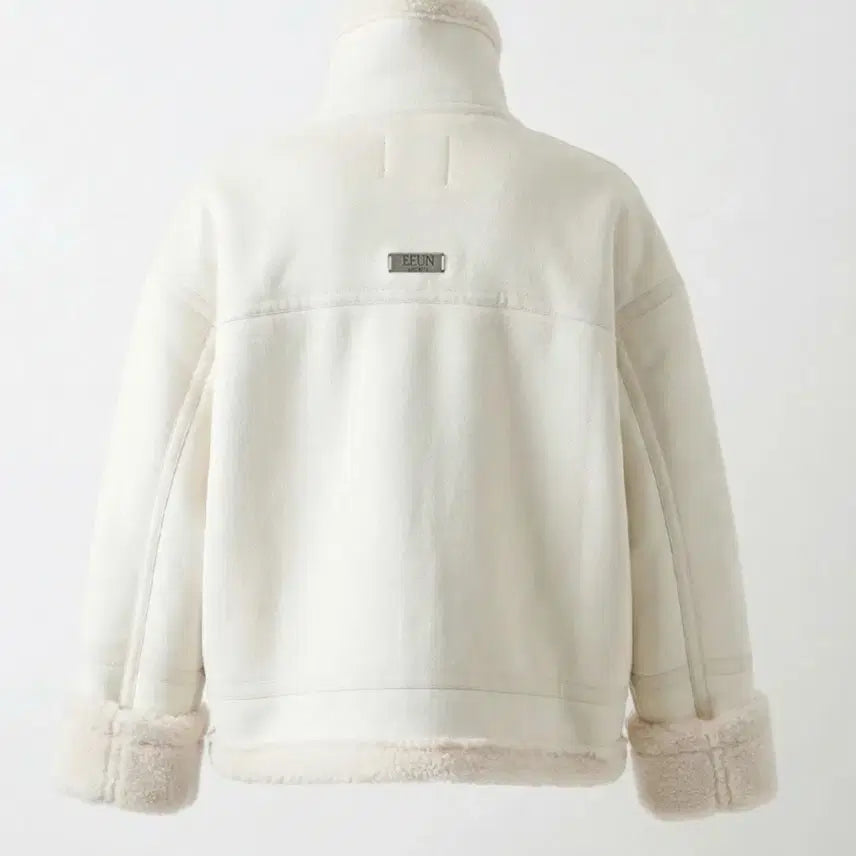 [BUNJANG] EEUN MADE Marshmallow Shearling Jacket Ivory / EEUN MADE 마시멜로우 쉐어링 자켓 아이보리