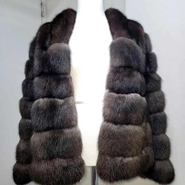 [BUNJANG] Silverly Dark Brown Sable Coat / 실버리 최상의  귀한 다크 브라운 세이블 코트