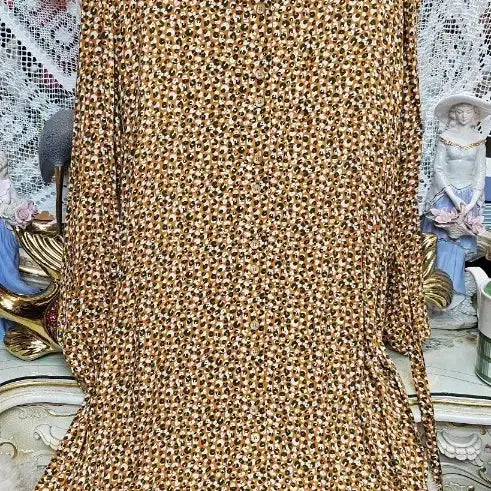[BUNJANG] Comptoir des Cotonniers Leopard Print Long Dress / 콩트투아르 데 코토니에(Comptoir des빈티지 레오파드 롱 원피스