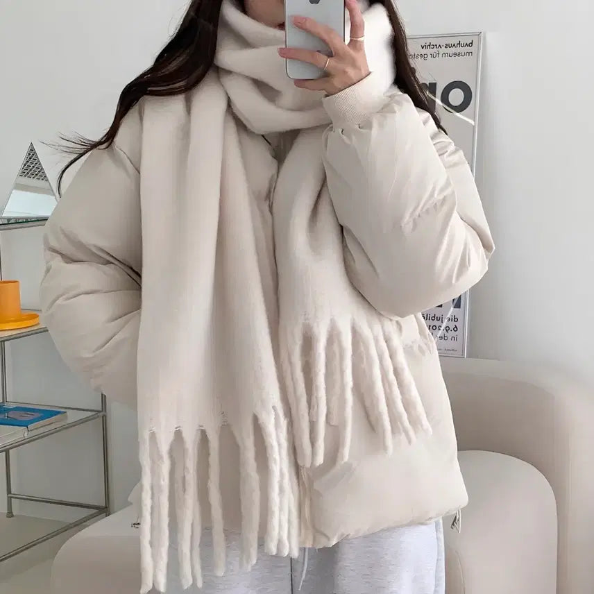 [BUNJANG] Blue City Candy Thick Big Muffler / 블루씨티 폭닥목도리 캔디 도톰 빅 머플러