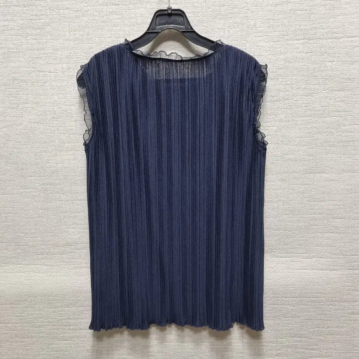 [BUNJANG] Pleated Sleeveless Blouse / 라242 플리츠 민소매 블라우스