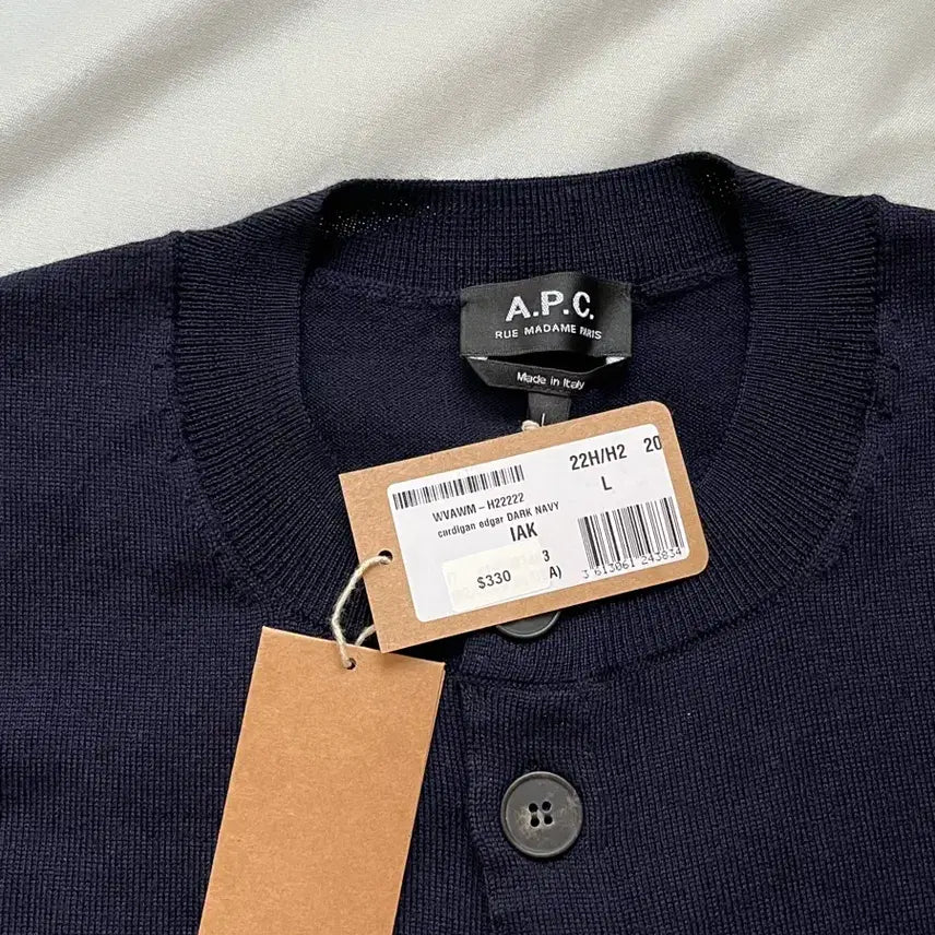 [BUNJANG] APC Round Cardigan / [L] 아페쎄 APC 라운드 가디건
