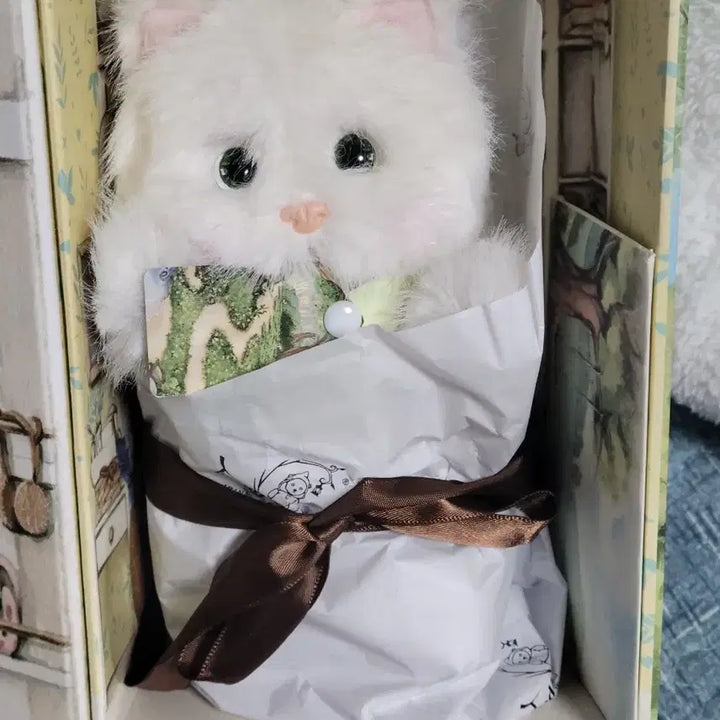 [BUNJANG] Teddy Tales Lena Cat All White S Size Plush / (무배)테디테일즈 레나캣 올 화이트(희귀) S사이즈 판매합니다