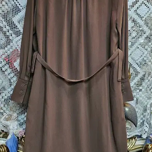 [BUNJANG] Brown Long Shirt Dress / 새상품브라운 롱 셔츠롱 원피스