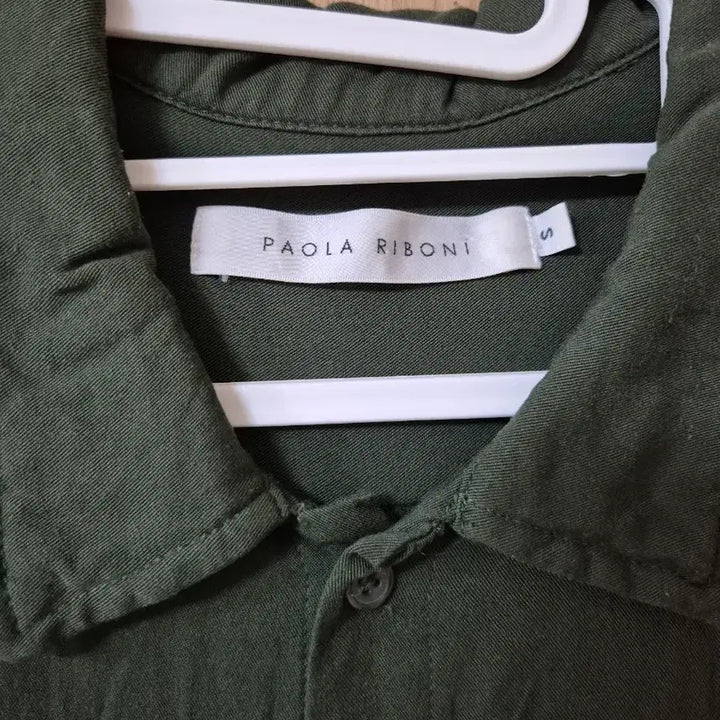 [BUNJANG] Cotton Blend Short Sleeve Shirt / 면 반팔 셔츠 초록/카키색