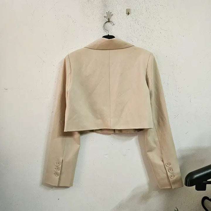 [BUNJANG] Beige Crop Jacket / 베이지 크롭 자켓 숏 자켓