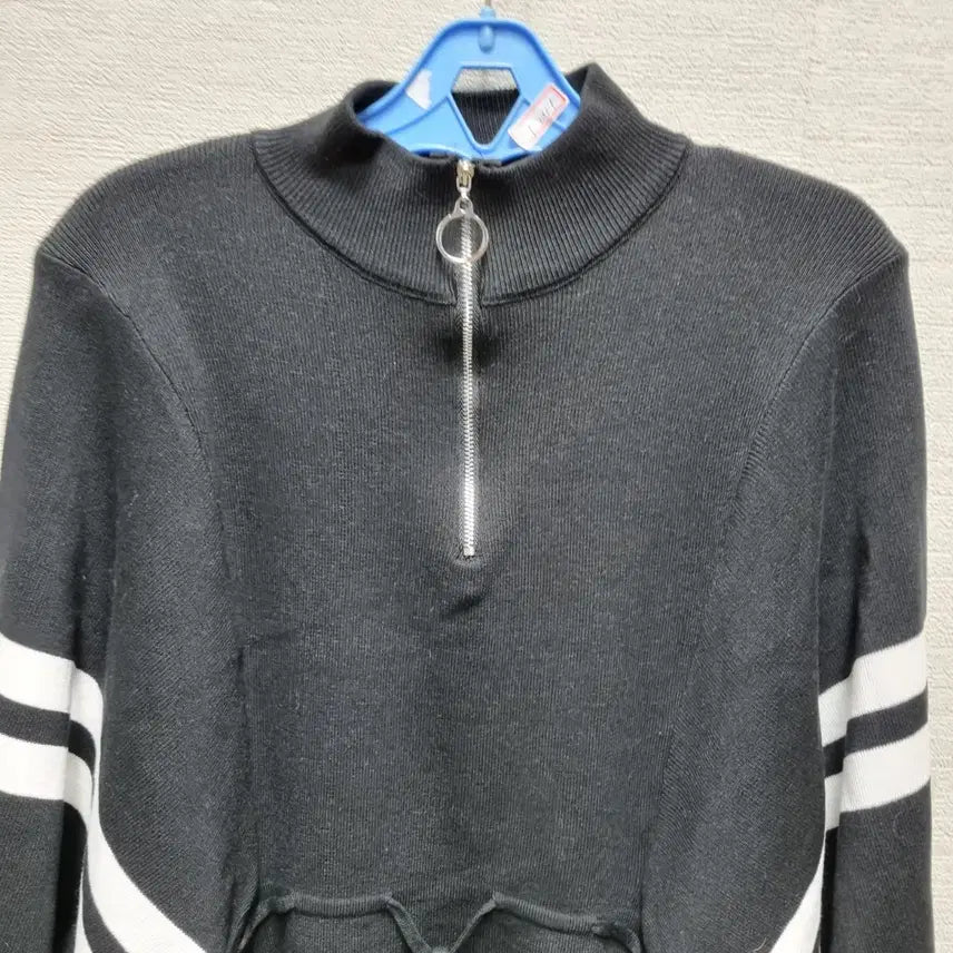 [BUNJANG] Unbranded Half-Neck Knit T-shirt / 라245 하프넥 니트 티셔츠