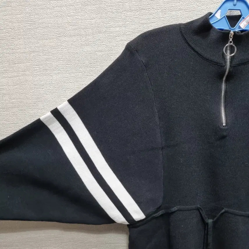 [BUNJANG] Unbranded Half-Neck Knit T-shirt / 라245 하프넥 니트 티셔츠