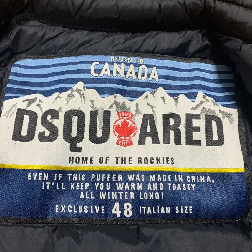 [BUNJANG] DSQUARED2 Padded Puffer Jacket / DSQUARED2 디스퀘어드 콜마이너 패티드 푸퍼 집업재킷(다운충전)