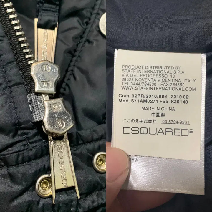 [BUNJANG] DSQUARED2 Padded Puffer Jacket / DSQUARED2 디스퀘어드 콜마이너 패티드 푸퍼 집업재킷(다운충전)