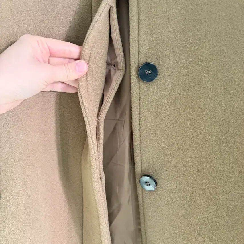 [BUNJANG] Blank03 Long Coat (Beige) / 블랭크공삼 롱코트(베이지)