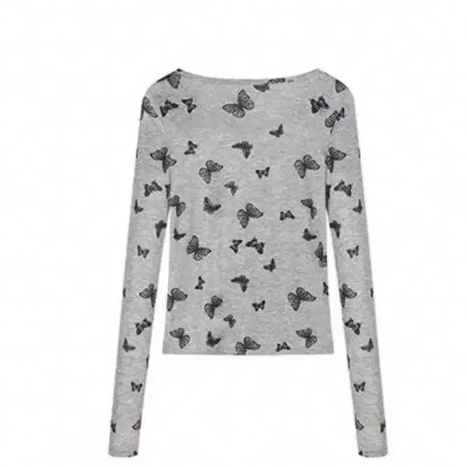 [BUNJANG] Ably Butterfly Long Sleeve T-shirt / 237. 에이블리 나비 플라이 긴팔티셔츠