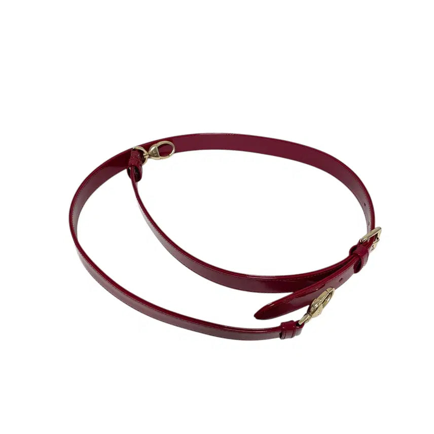 [BUNJANG] Dior Lady Dior Medium Tote Bag Cherry Red Patent Leather / 디올 체리레드 페이던트 레이디디올 미디엄 토트백 겸 숄더백H00251