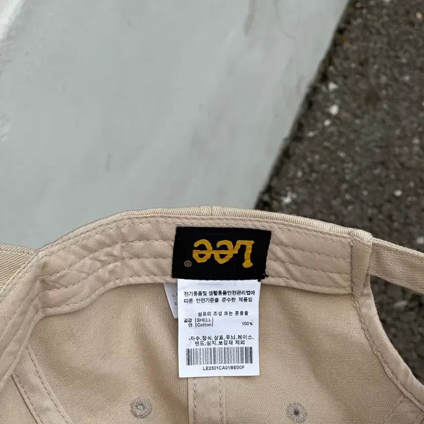 [BUNJANG] Lee Beige Baseball Cap / [F] Lee 리 베이지 볼캡 모자