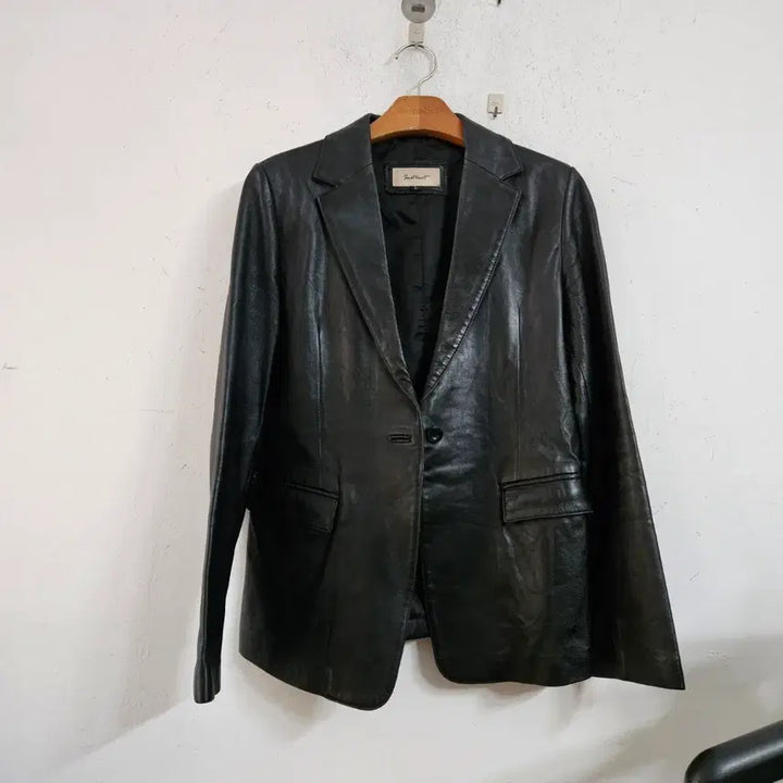 [BUNJANG] Instant Black Leather Jacket / 인스턴트 블랙 가죽 자켓66