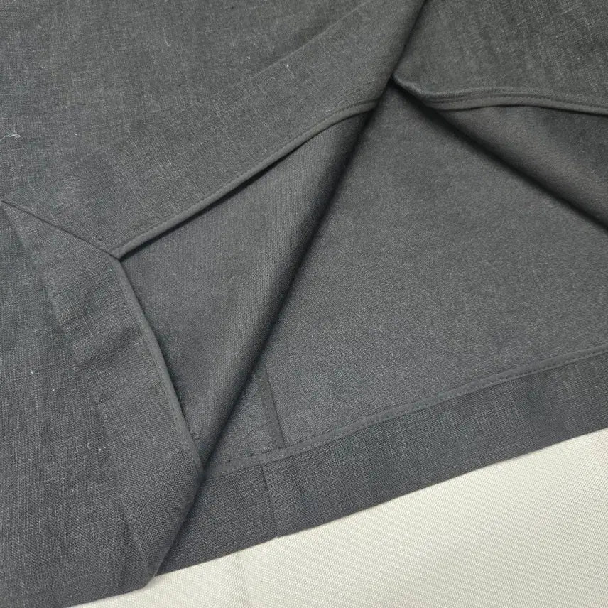 [BUNJANG] 11AM Black A-Line Linen Long Skirt / 0631. 11AM 블랙 A라인 린넨 롱 스커트S