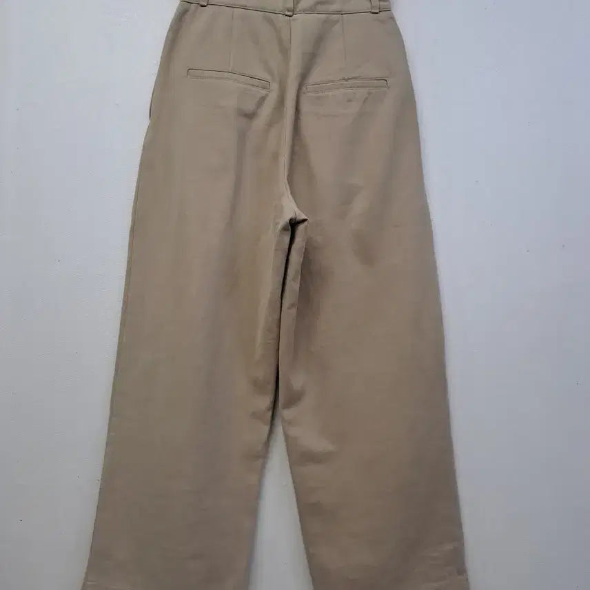 [BUNJANG] Unbranded Beige Cotton Wide Baggy Pants S / 면 와이드 베기팬츠S