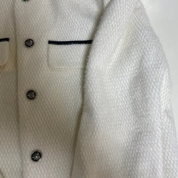 [BUNJANG] Tweed Leather Jacket / 트위드 레더자켓