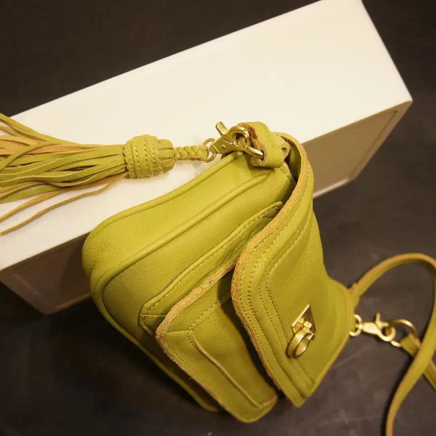 [BUNJANG] Vintage Crossbody Leather Bag / 2875 미니크로스가방 크로스백가죽백 가죽가방 빈티지가방 여자가방여자백