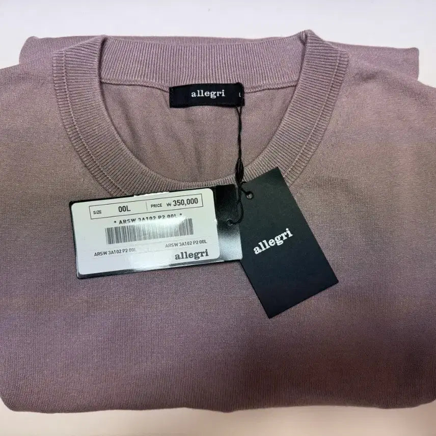 [BUNJANG] Allegri Milano Silk Blend Crew Neck Sweater L / 알레그리  밀라노 실크레이 크루넥 스웨터 L 105  정가  35만원