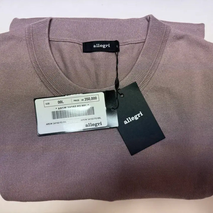 [BUNJANG] Allegri Milano Silk Blend Crew Neck Sweater L / 알레그리  밀라노 실크레이 크루넥 스웨터 L 105  정가  35만원