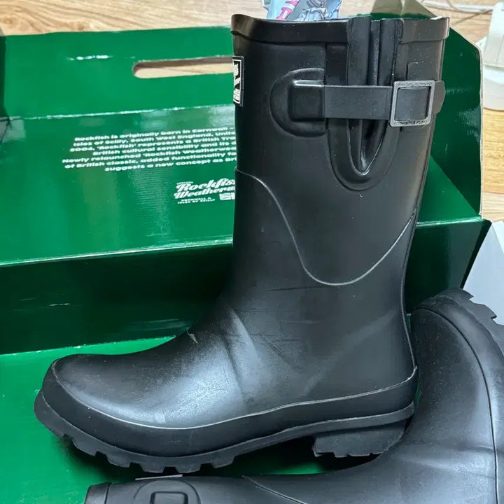 [BUNJANG] Rockfish Short Rain Boots Black / 락피쉬 숏 레인부츠 블랙