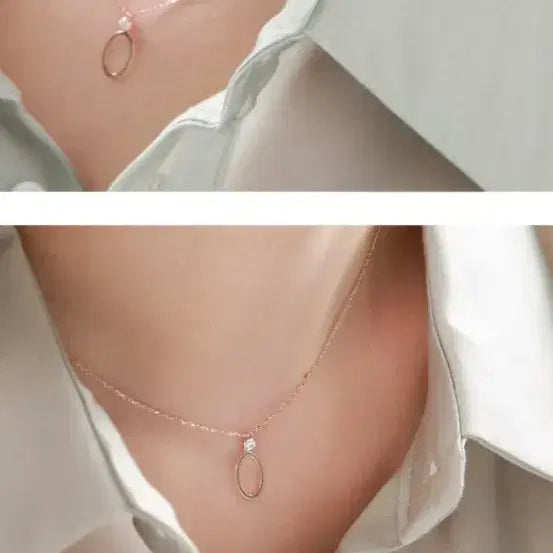 [BUNJANG] JUDY AND PAUL Crystal Jewelry Set / JUDY AND PAUL 글리 오발 크리스탈 로즈골드